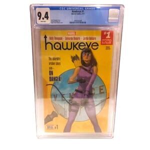 Marvel Comics HAWKEYE #1 Key COMIC BOOK CGC GRADED 9.4 Mint